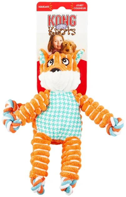 KONG Floppy Knots Dog Toy, Fox 7 KONG Floppy Knots Dog Toy, Fox - Image 5