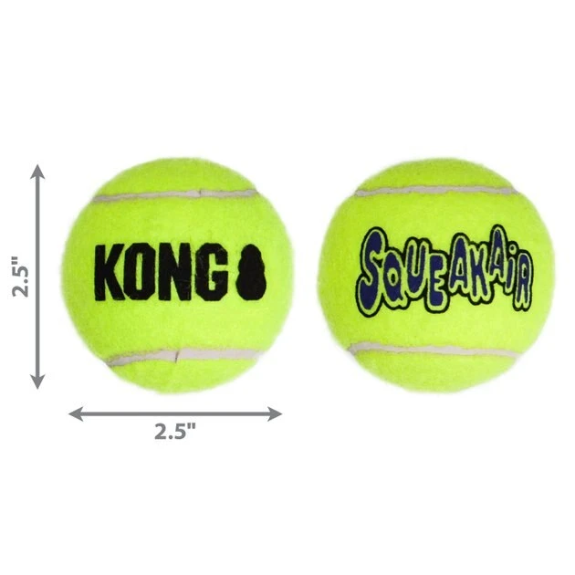 KONG SqueakAir Balls Packs Dog Toy, Medium, 6 count 4 KONG SqueakAir Balls Packs Dog Toy, Medium, 6 count - Image 2