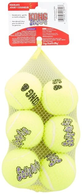 KONG SqueakAir Balls Packs Dog Toy, Medium, 6 count 8 KONG SqueakAir Balls Packs Dog Toy, Medium, 6 count - Image 6