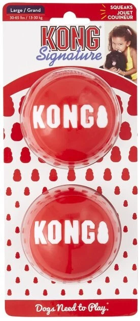 KONG Signature Balls Dog Toy, 2-pack 9 KONG Signature Balls Dog Toy, 2-pack - Image 7