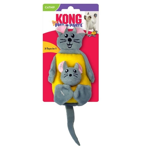 KONG Pull-A-Partz Cheezy Cat Toy 6 KONG Pull-A-Partz Cheezy Cat Toy - Image 4