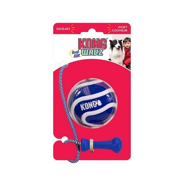 KONG Wavz Bunjiball Dog Toy, Color Varies 6 KONG Wavz Bunjiball Dog Toy, Color Varies - Image 4