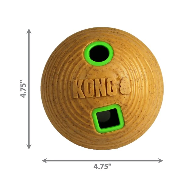KONG Bamboo Feeder Ball Dog Toy 4 KONG Bamboo Feeder Ball Dog Toy - Image 2