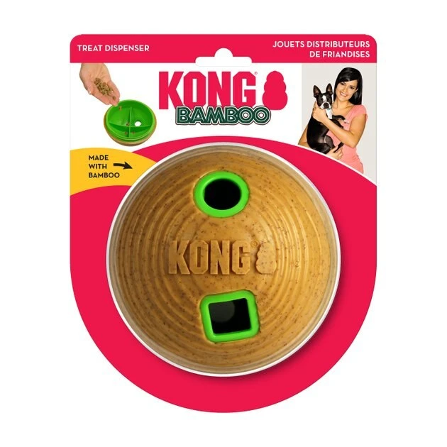 KONG Bamboo Feeder Ball Dog Toy 6 KONG Bamboo Feeder Ball Dog Toy - Image 4