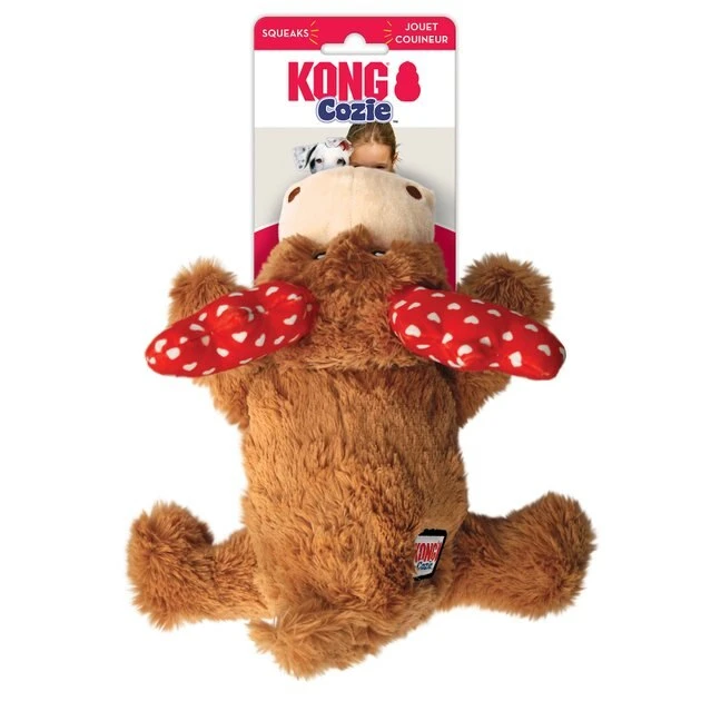 KONG Marvin The Moose Cozie Squeaky Dog Toy, Medium 4 KONG Marvin The Moose Cozie Squeaky Dog Toy, Medium - Image 2