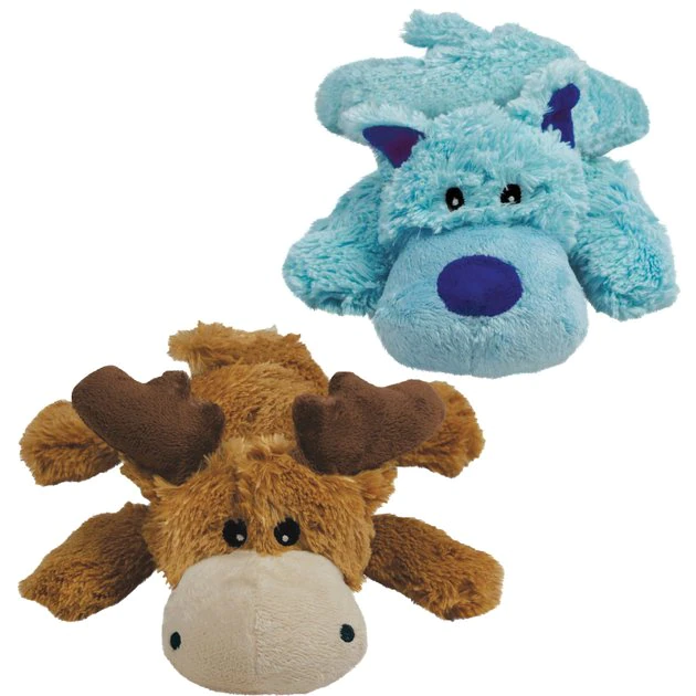 KONG Cozie Marvin the Moose Plush Dog Toy, Medium & KONG Cozie Baily the Blue Dog Toy 3 KONG Cozie Marvin the Moose Plush Dog Toy, Medium & KONG Cozie Baily the Blue Dog Toy