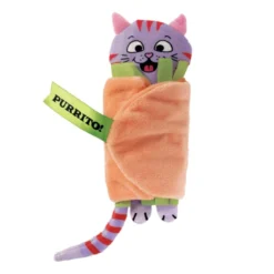 KONG Pull-A-Partz Purrito Plush Cat Toy with Catnip