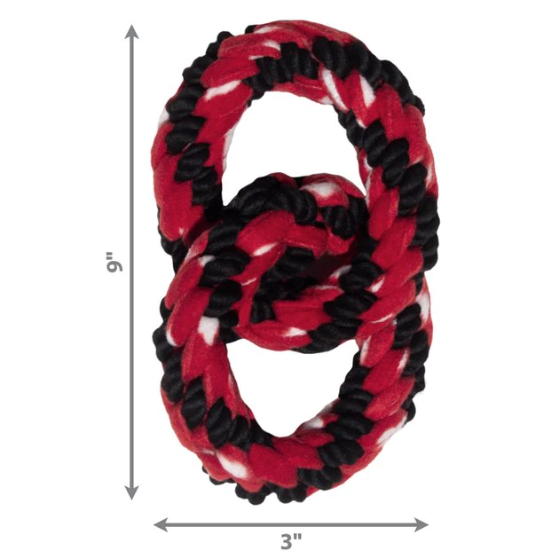 KONG Signature Double Ring Tug Rope Dog Toy 4 KONG Signature Double Ring Tug Rope Dog Toy - Image 2