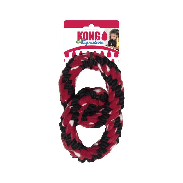 KONG Signature Double Ring Tug Rope Dog Toy 6 KONG Signature Double Ring Tug Rope Dog Toy - Image 4
