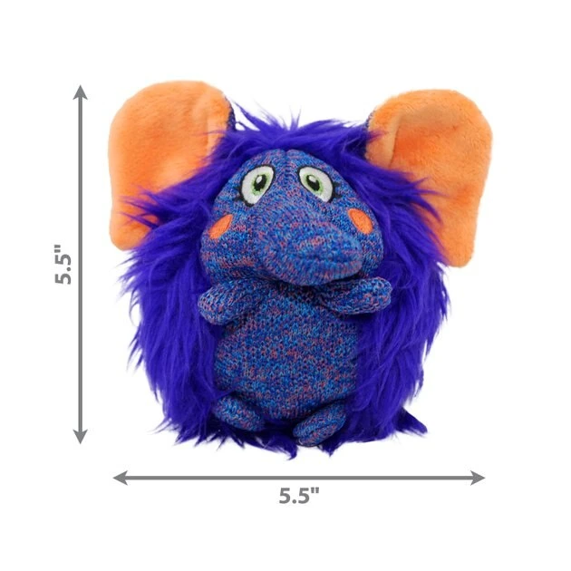 KONG ZigWigz Elephant Squeaky Plush Dog Toy, Medium 4 KONG ZigWigz Elephant Squeaky Plush Dog Toy, Medium - Image 2