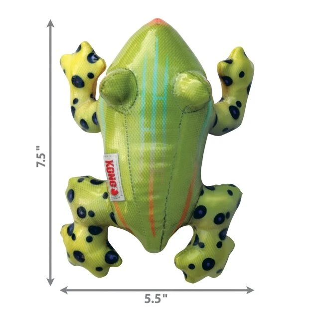 KONG Shieldz Tropics Frog Dog Toy 4 KONG Shieldz Tropics Frog Dog Toy - Image 2