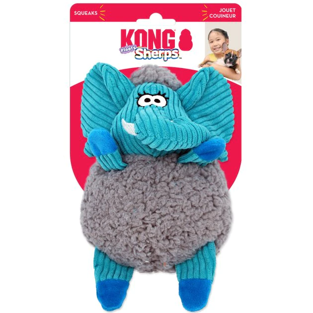 KONG Sherps Floofs Elephant Dog Toy 6 KONG Sherps Floofs Elephant Dog Toy - Image 4