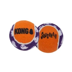 KONG Halloween SqueakAir Ghost Squeaky Ball Dog Toy, 3 count, Medium