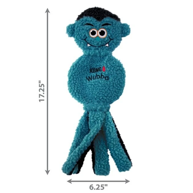 KONG Wubba Flatz Dracula Plush Dog Toy, Large 4 KONG Wubba Flatz Dracula Plush Dog Toy, Large - Image 2