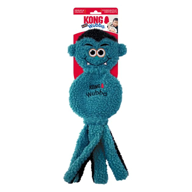 KONG Wubba Flatz Dracula Plush Dog Toy, Large 5 KONG Wubba Flatz Dracula Plush Dog Toy, Large - Image 3