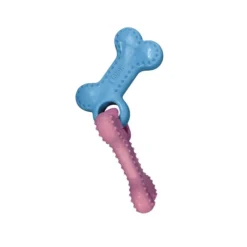 KONG ChewStix Puppy Linked Bones, Pink/Blue