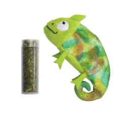 KONG Refillables Chameleon Cat Toy, Green