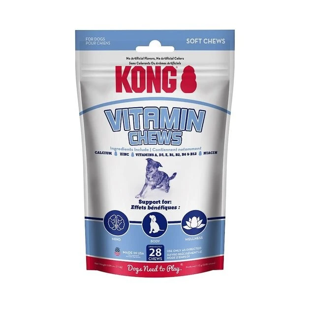 KONG Vitamin Soft & Chewy Dog Treats 3 KONG Vitamin Soft & Chewy Dog Treats