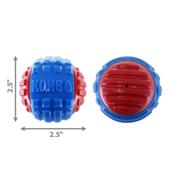 KONG CoreStrength Rattlez Ball Dog Toy 4 KONG CoreStrength Rattlez Ball Dog Toy - Image 2