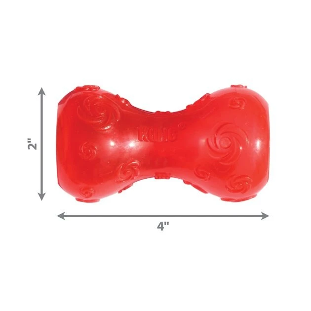 KONG Squeezz Dumbbell Dog Toy, Color Varies 5 KONG Squeezz Dumbbell Dog Toy, Color Varies - Image 3