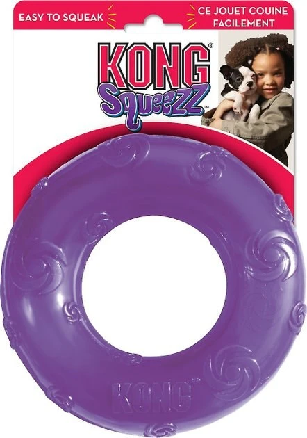 KONG Squeezz Ring Dog Toy, Color Varies 5 KONG Squeezz Ring Dog Toy, Color Varies - Image 3