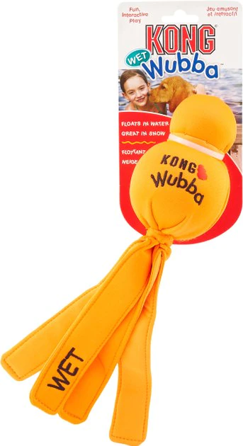 KONG Wet Wubba Dog Toy, Color Varies 3 KONG Wet Wubba Dog Toy, Color Varies