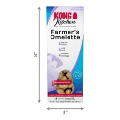 KONG Kitchen Farmers Omelette Grain Free Bacon & Cheese Crunchy Biscuit Dog Treats, 8-oz box 10 KONG Kitchen Farmers Omelette Grain Free Bacon & Cheese Crunchy Biscuit Dog Treats, 8-oz box -KONG Toys Shop 534854 PT3. SY630 V1657658788