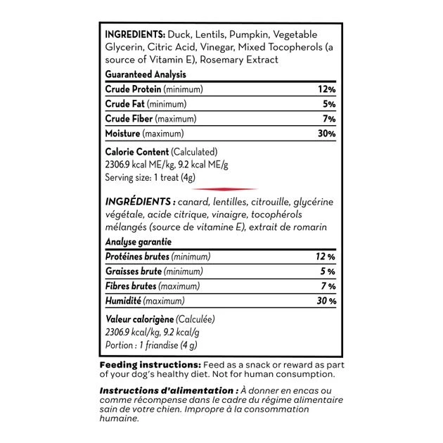 KONG Kitchen Get Quackin' Grain-Free Duck Chewy Dog Treats, 5-oz bag 5 KONG Kitchen Get Quackin' Grain-Free Duck Chewy Dog Treats, 5-oz bag - Image 3