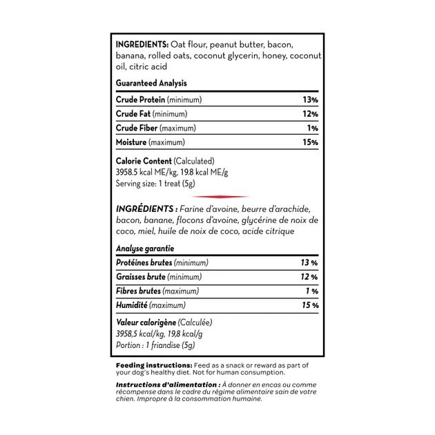 KONG Kitchen King of Memphis Grain-Free Bacon & Peanut Butter Chewy Dog Treats, 7-oz box 4 KONG Kitchen King of Memphis Grain-Free Bacon & Peanut Butter Chewy Dog Treats, 7-oz box - Image 2