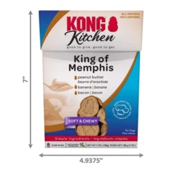 KONG Kitchen King of Memphis Grain-Free Bacon & Peanut Butter Chewy Dog Treats, 7-oz box 8 KONG Kitchen King of Memphis Grain-Free Bacon & Peanut Butter Chewy Dog Treats, 7-oz box -KONG Toys Shop 535046 PT3. SY630 V1657658791