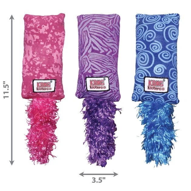 KONG Kickeroo Giraffe Pattern Cat Toy 4 KONG Kickeroo Giraffe Pattern Cat Toy - Image 2