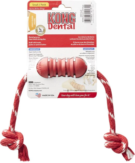 KONG Dental with Rope Dog Toy 7 KONG Dental with Rope Dog Toy - Image 5