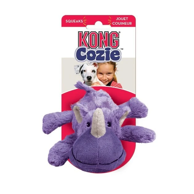 KONG Cozie Rosie the Rhino Dog Toy 6 KONG Cozie Rosie the Rhino Dog Toy - Image 4