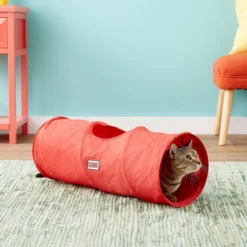 KONG Active Nylon Tunnel Cat Toy, Red -KONG Toys Shop 66572 PT8. SY630 V1602882685