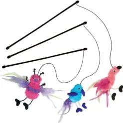 KONG Active Feather Teaser Cat Toy, Color Varies -KONG Toys Shop 66578 PT5. SY630 V1603164987