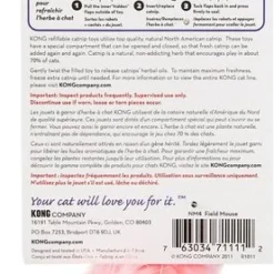 KONG Refillable Field Mouse Catnip Cat Toy 10 KONG Refillable Field Mouse Catnip Cat Toy -KONG Toys Shop 66582 PT3. SY630 V1528231728