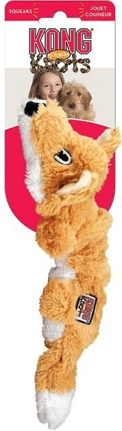 KONG Scrunch Knots Fox Dog Toy 4 KONG Scrunch Knots Fox Dog Toy - Image 2