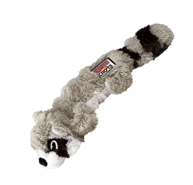 KONG Scrunch Knots Raccoon Dog Toy 3 KONG Scrunch Knots Raccoon Dog Toy