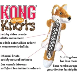 KONG Scrunch Knots Squirrel Dog Toy 11 KONG Scrunch Knots Squirrel Dog Toy -KONG Toys Shop 71945 PT3. SY630 V1603154178