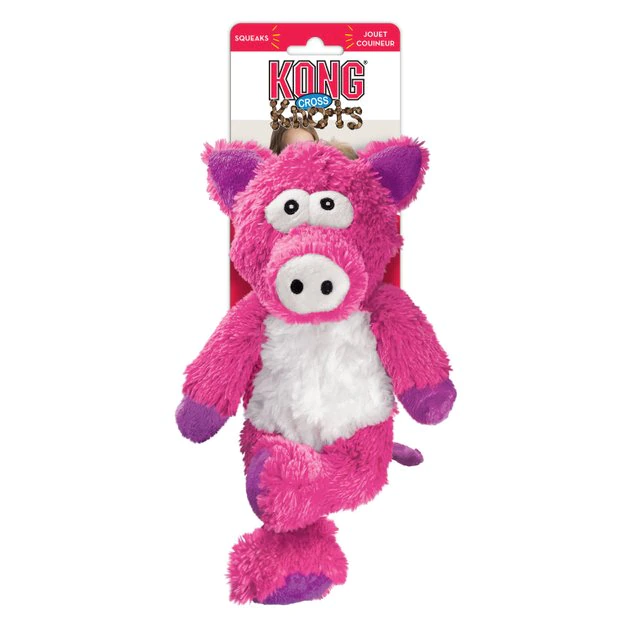 KONG Cross Knots Pig Dog Toy 6 KONG Cross Knots Pig Dog Toy - Image 4