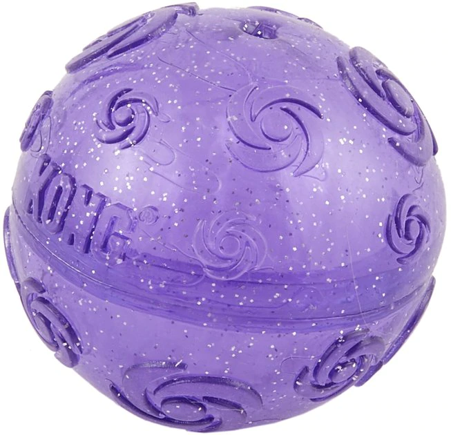KONG Squeezz Crackle Ball for Dogs, Color Varies 3 KONG Squeezz Crackle Ball for Dogs, Color Varies