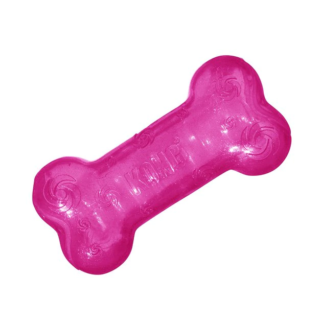 KONG Squeezz Crackle Bone for Dogs, Color Varies 3 KONG Squeezz Crackle Bone for Dogs, Color Varies