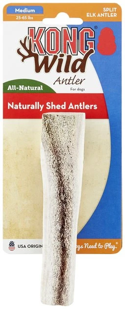 KONG Wild Split Elk Antler Dog Chew 3 KONG Wild Split Elk Antler Dog Chew