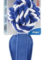 ROGZ by KONG Cowboyz Knot Dog Toy, Color Varies