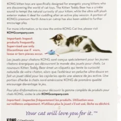 KONG Kitten Teddy Bear Cat Toy, Color Varies 11 KONG Kitten Teddy Bear Cat Toy, Color Varies -KONG Toys Shop 91346 PT8. SY630 V1535665964