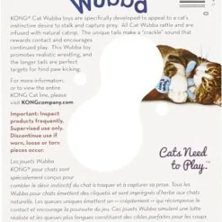 KONG Wubba Cat Toy, Color Varies 17 KONG Wubba Cat Toy, Color Varies -KONG Toys Shop 91368 PT8. SY630 V1605325021